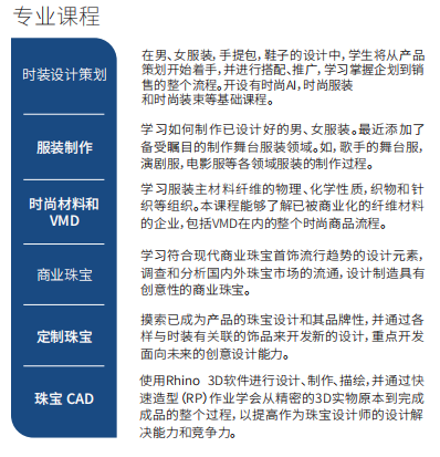 珠宝服装设计专业解析 金吉列大学长官网